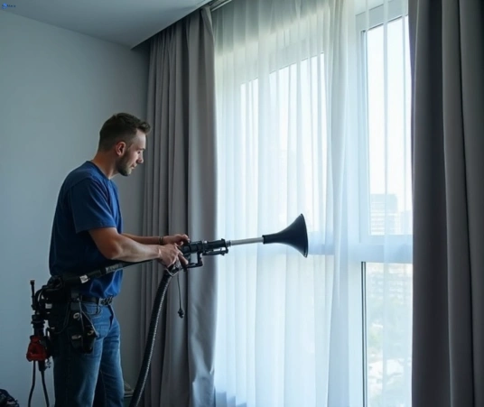 Professional curtain steam cleaning process equipment Matty Curtain Cleaning tamarama-nsw
